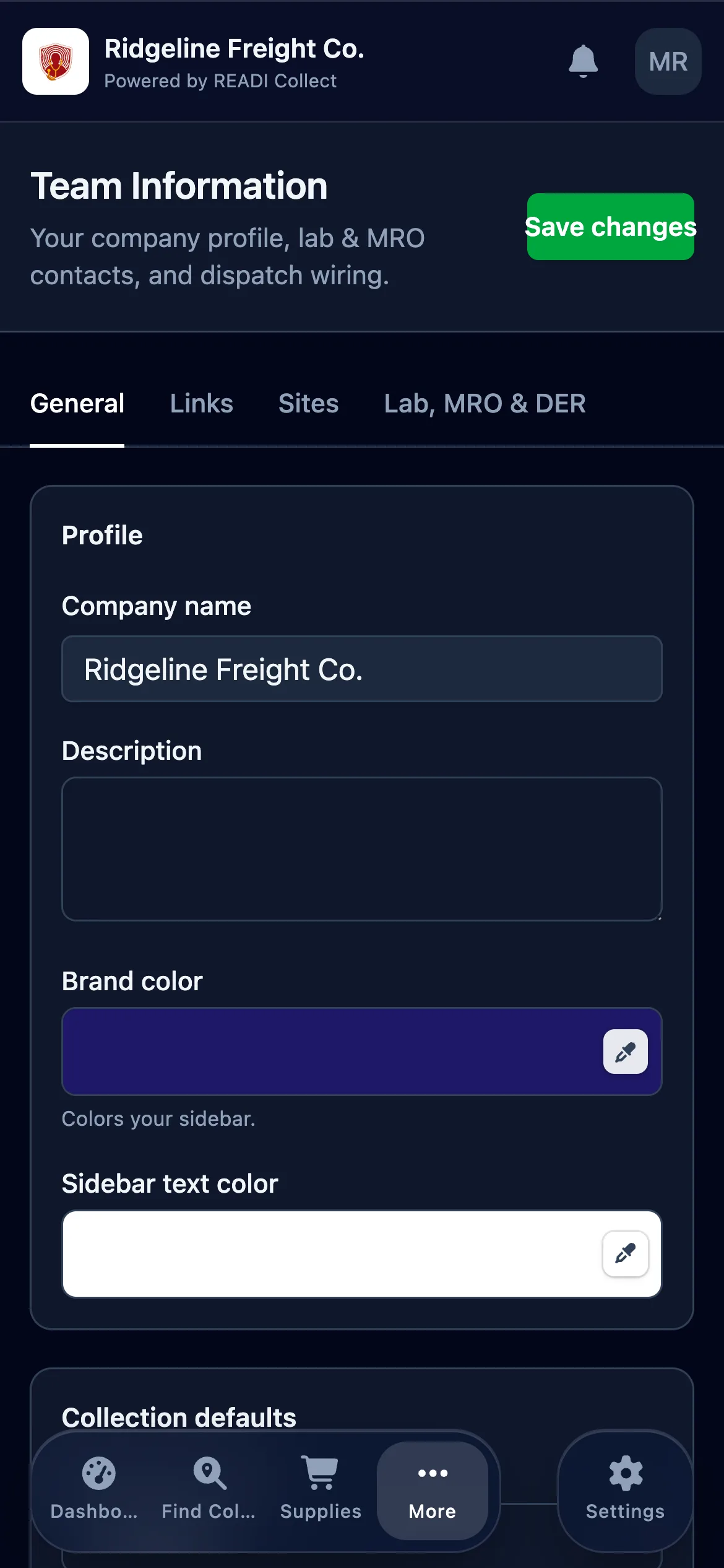 Click Team Information