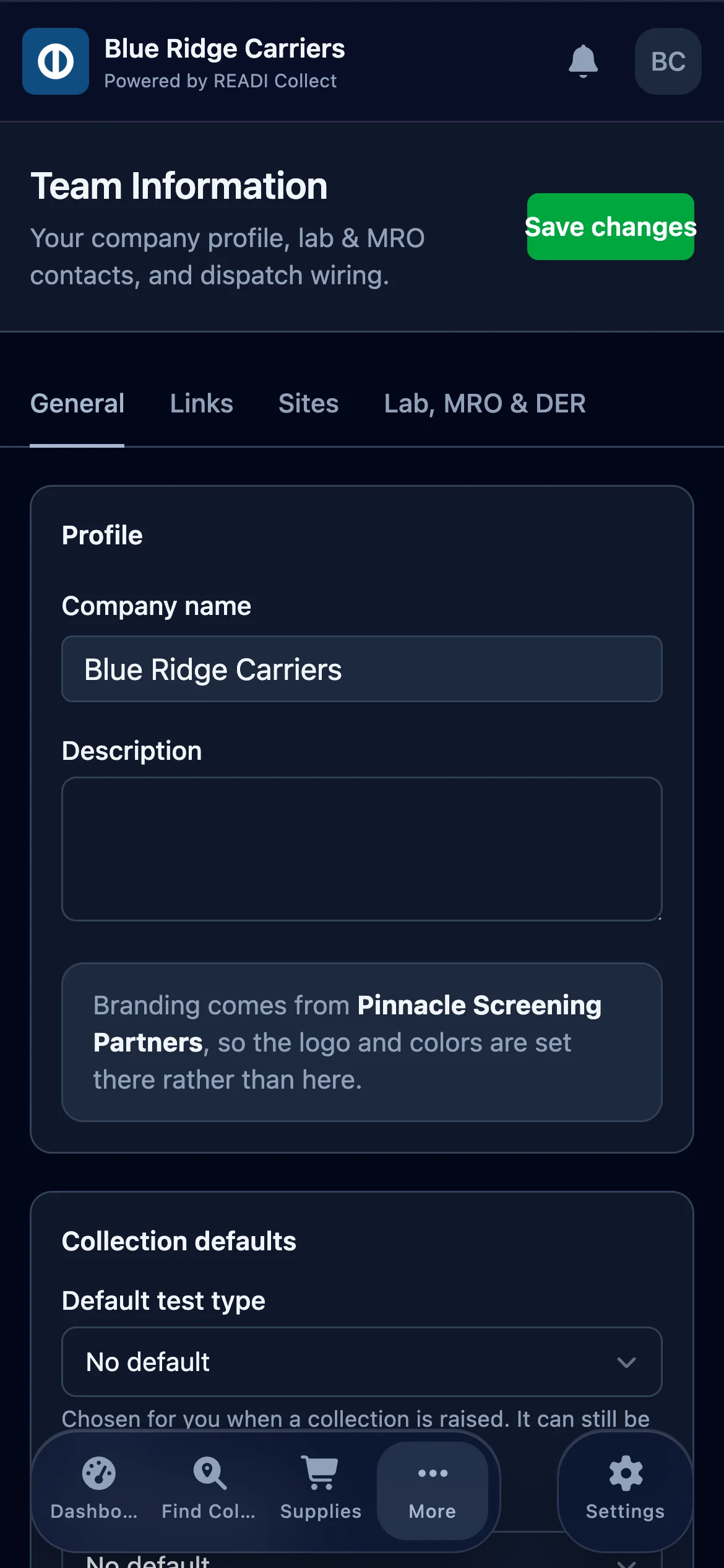 Open their Team Information